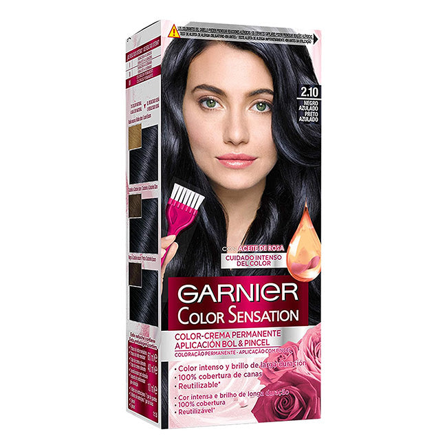 Tinte permanente Garnier Color Sensation 2.10 Azul Negro 110 g