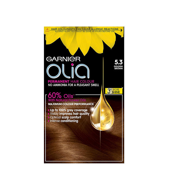 Garnier OLIA Coloração Permanente Cor 5.3 Castanho Dourado