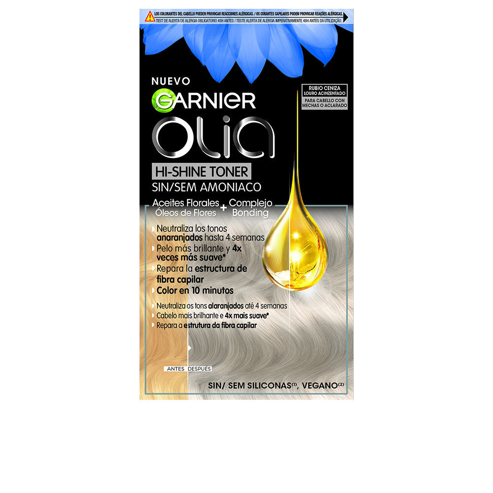 Garnier Olia Hi Shine Toner Tinte Semipermanente 9.1 Rubio Ceniza