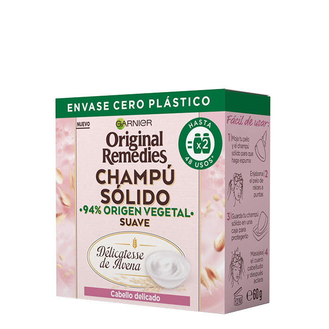 Garnier Original Remedies Délicatesse de Aveia Shampoo Sólido 60g