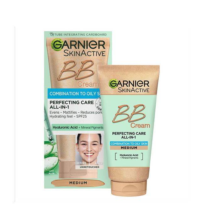 Garnier SkinActive BB Cream Piel Mixta a Grasa Tono Medio 50 ml