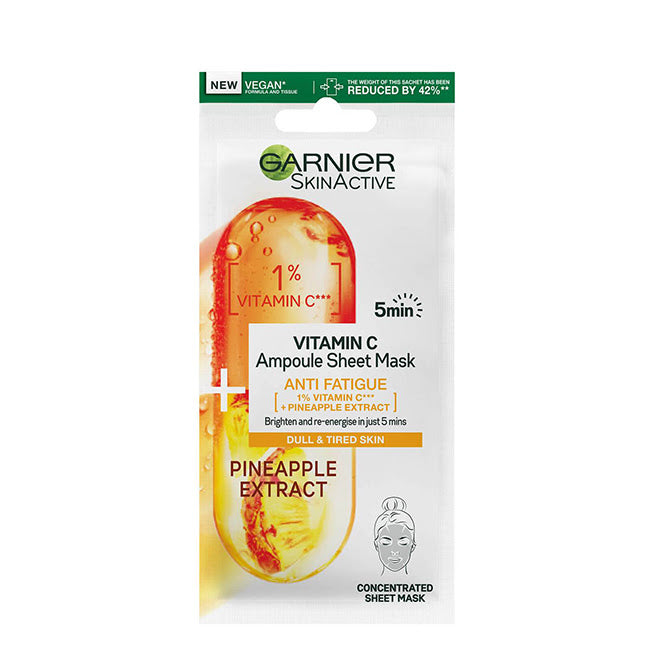 Garnier SkinActive Vitamina C + Extrato de Ananás Máscara Anti-Fadiga