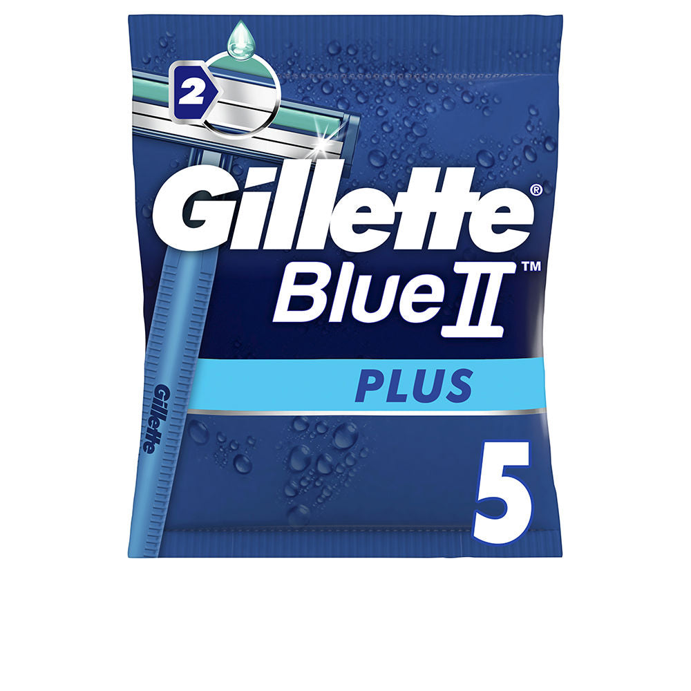 Gillette Blue II Plus Disposable Razors x5