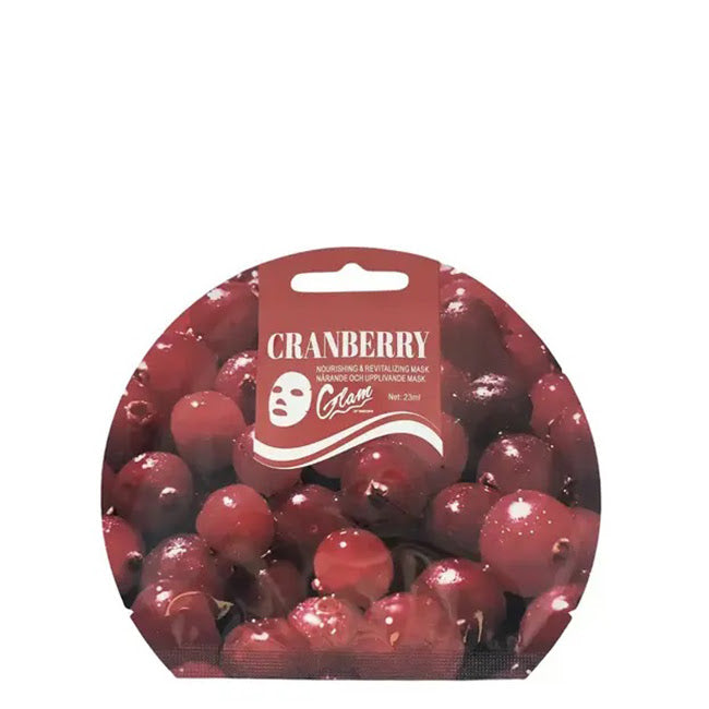Glam of Sweden Cranberry Nourishing & Revitalizing Mask Máscara Facial 23ml
