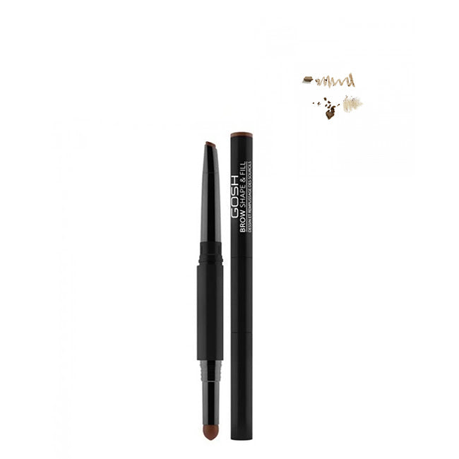 Gosh Brow Shape & Fill Lápis de Sobrancelhas Cor 001 Brown 0,5g