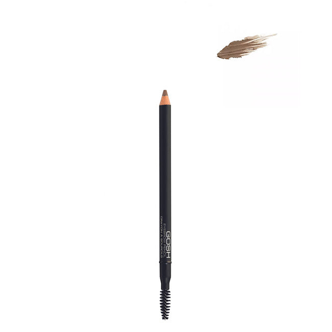 Gosh Eyebrow Pencil Lápis de Sobrancelhas Cor 01 Brown 1,2g