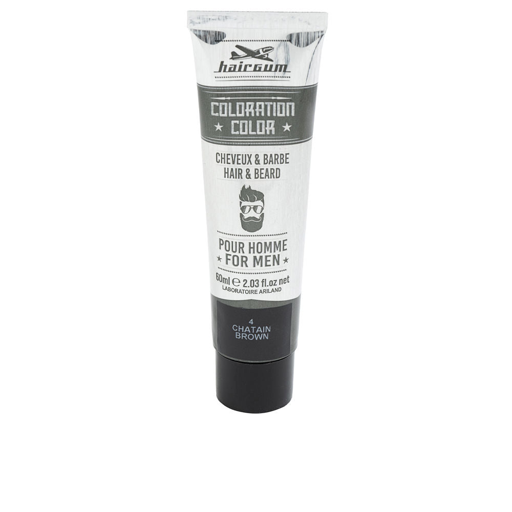 Hairgum Colorante para cabello y barba 4 Marrón 60 g