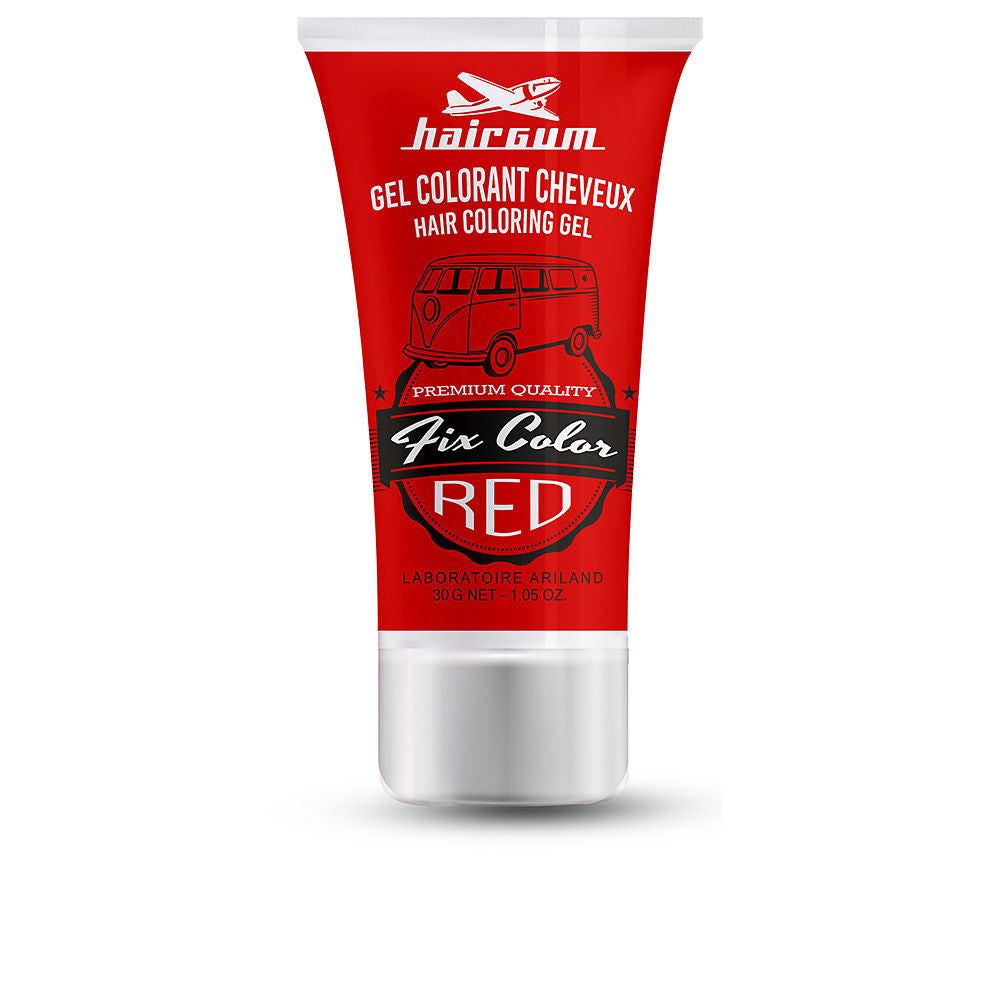 Gel fijador de color Hairgum para cabello rojo