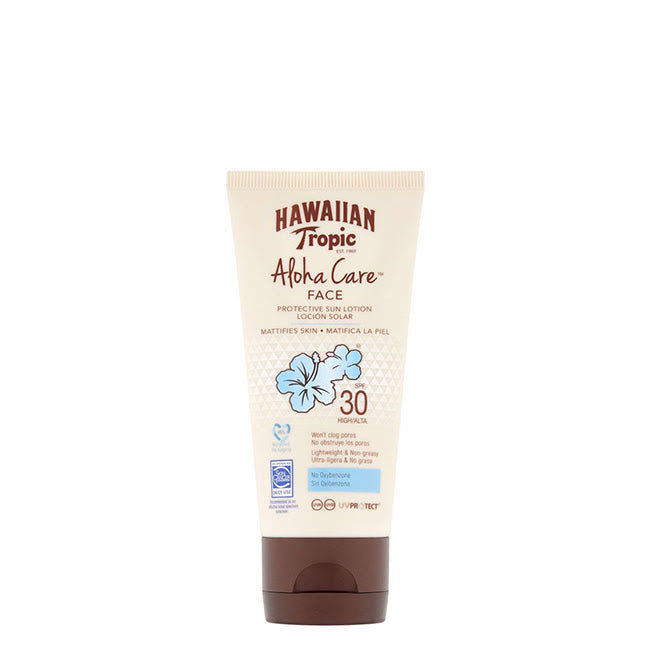 Hawaiian Tropic Aloha Care Loção Solar Facial FPS30 90ml
