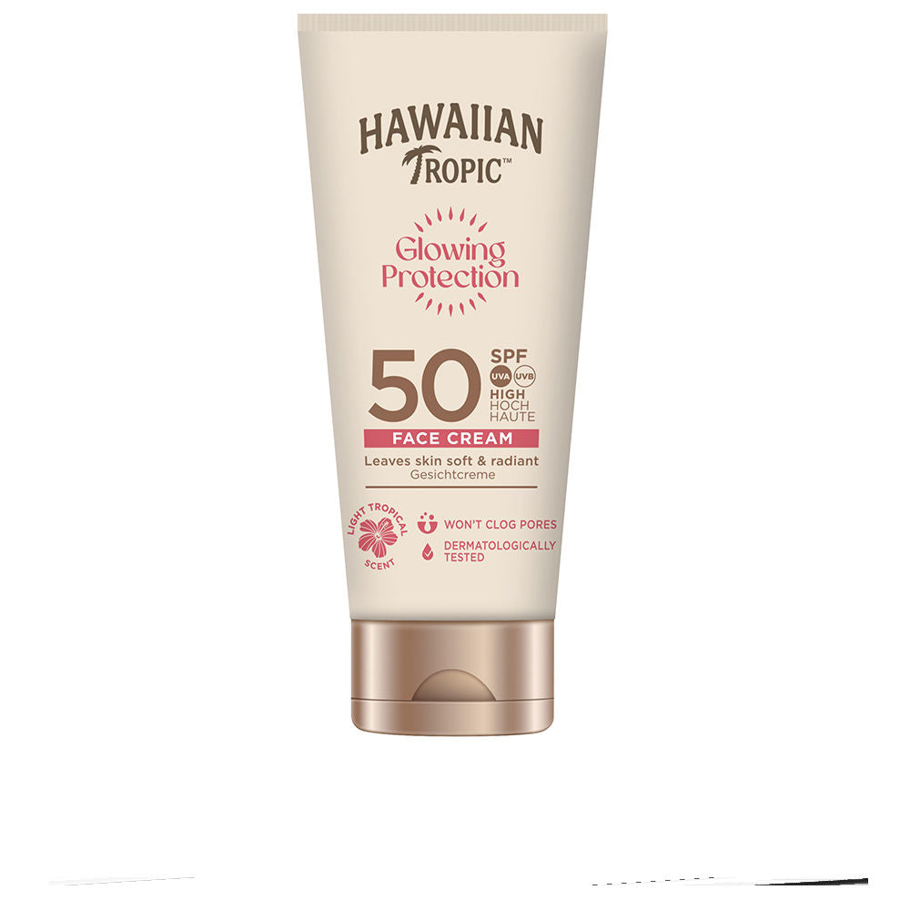 Crema facial protectora luminosa Hawaiian Tropic FPS 50 50 ml