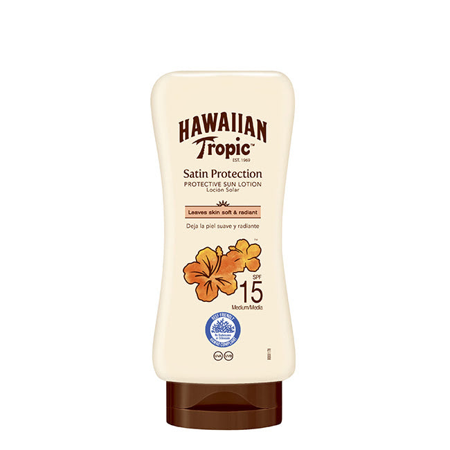 Hawaiian Tropic Satin Ultra Radiance Sun Lotion SPF15 Loção Solar 180ml
