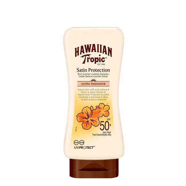 Hawaiian Tropic Satin Ultra Radiance Sun Lotion SPF50+ Loção Solar 180ml