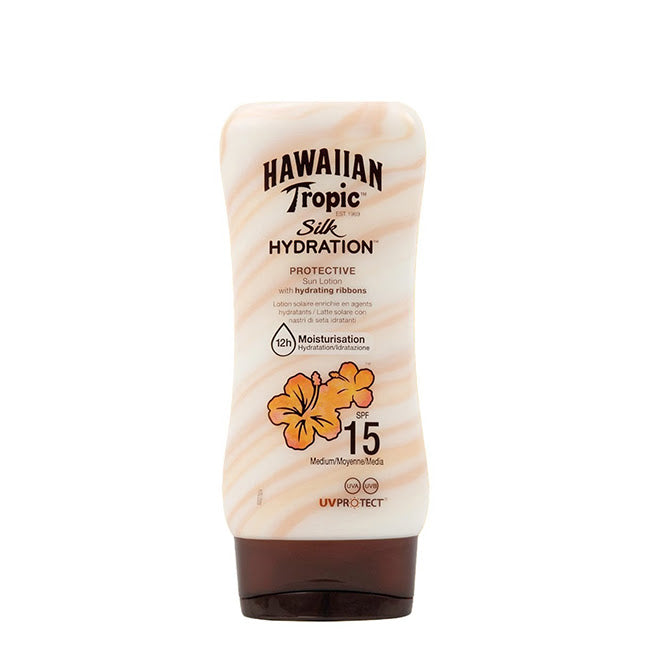 Hawaiian Tropic Silk Hydration Sun Lotion SPF15 Loção Solar 180ml