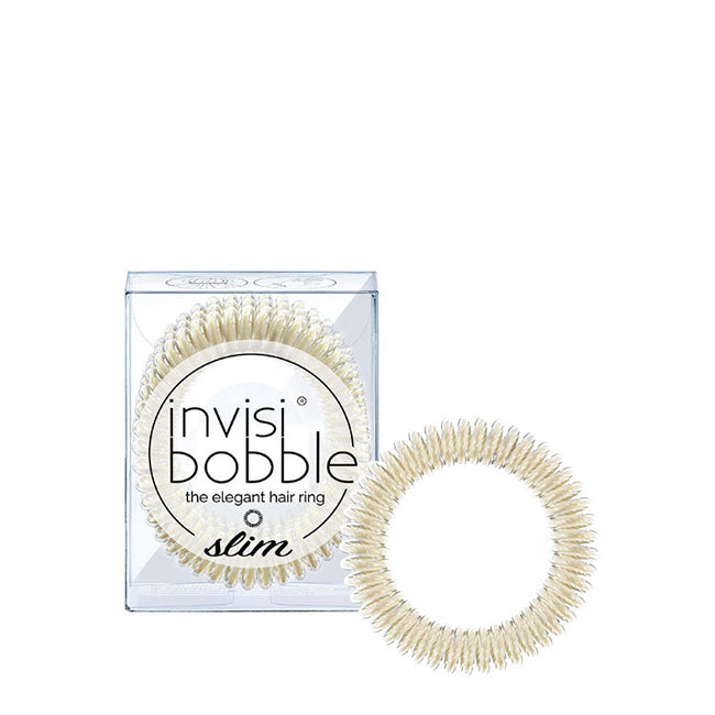 Invisibobble Slim Stay Gold Elástico de Cabelo x3
