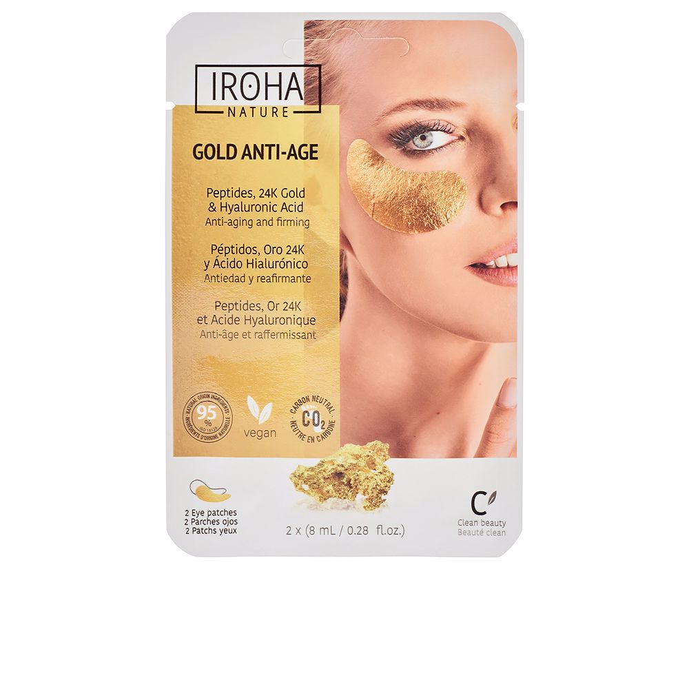 Iroha Gold Tissue Patches de Olhos Firmeza Extra x2