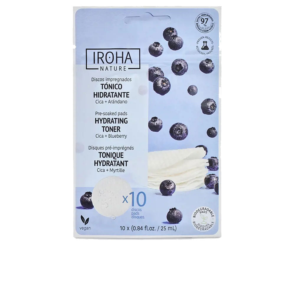 Iroha Discos Tónicos Hidratantes Impregnados x10