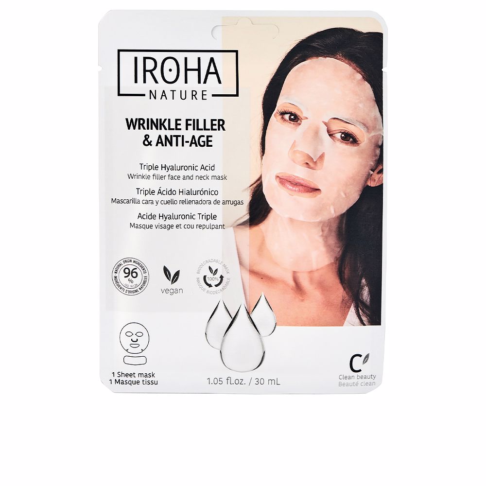 Iroha Wrinkle Filler & Anti-Age Máscara de Rosto e Pescoço 30ml