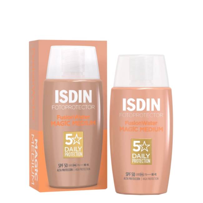 Fotoprotector Isdin Fusion Water Magic Color Medium FPS50 50 ml