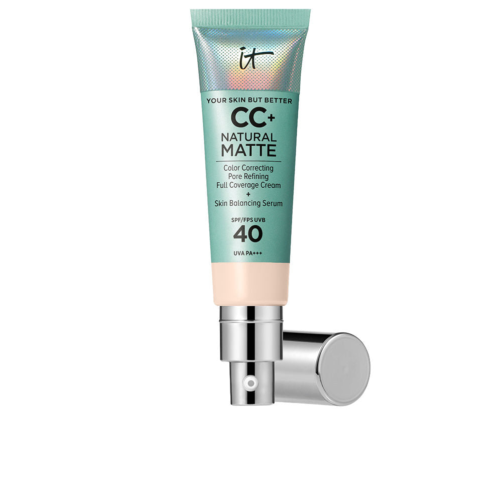 IT Cosmetics CC+ Natural Matte Base em Creme FPS40 Cor Fair Porcelain 32ml