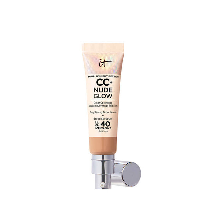 IT Cosmetics CC+ Nude Glow Base + Sérum FPS40 Cor Medium Tan 32ml