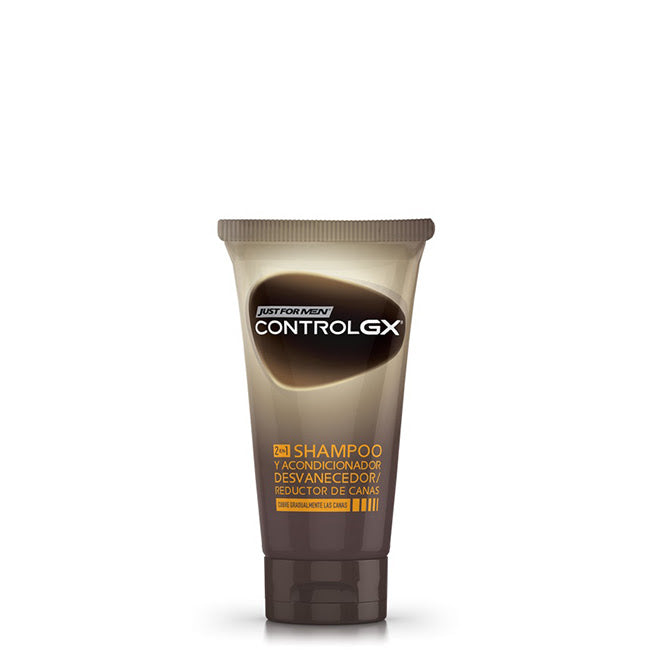 Champú 2 en 1 Just For Men Control gX para reducir las canas (118 ml)