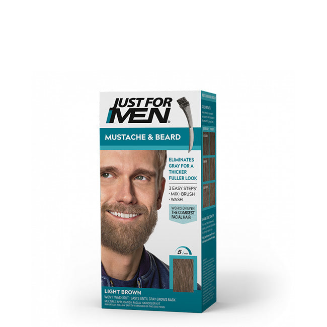 Just For Men Coloração Bigode e Barba Tom Castanho Claro