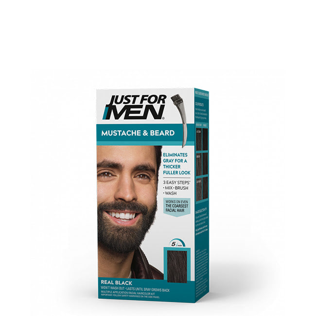 Just For Men Coloração Bigode e Barba Tom Preto