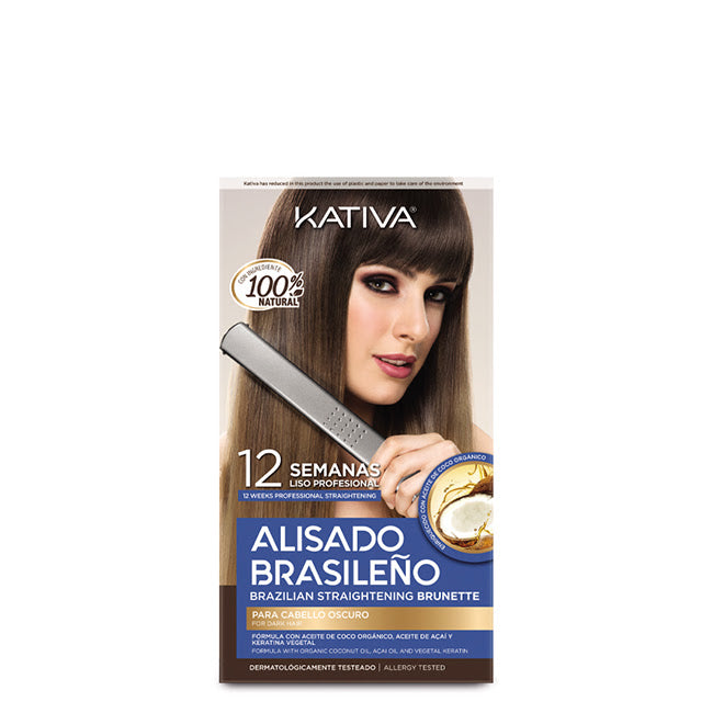 Kativa Kit Alisado Brasileño Cabello Oscuro