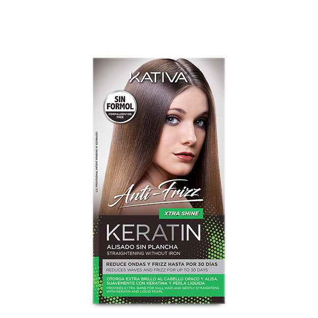Kit de alisado iluminador Kativa Keratin Anti-Frizz Xtra Shine