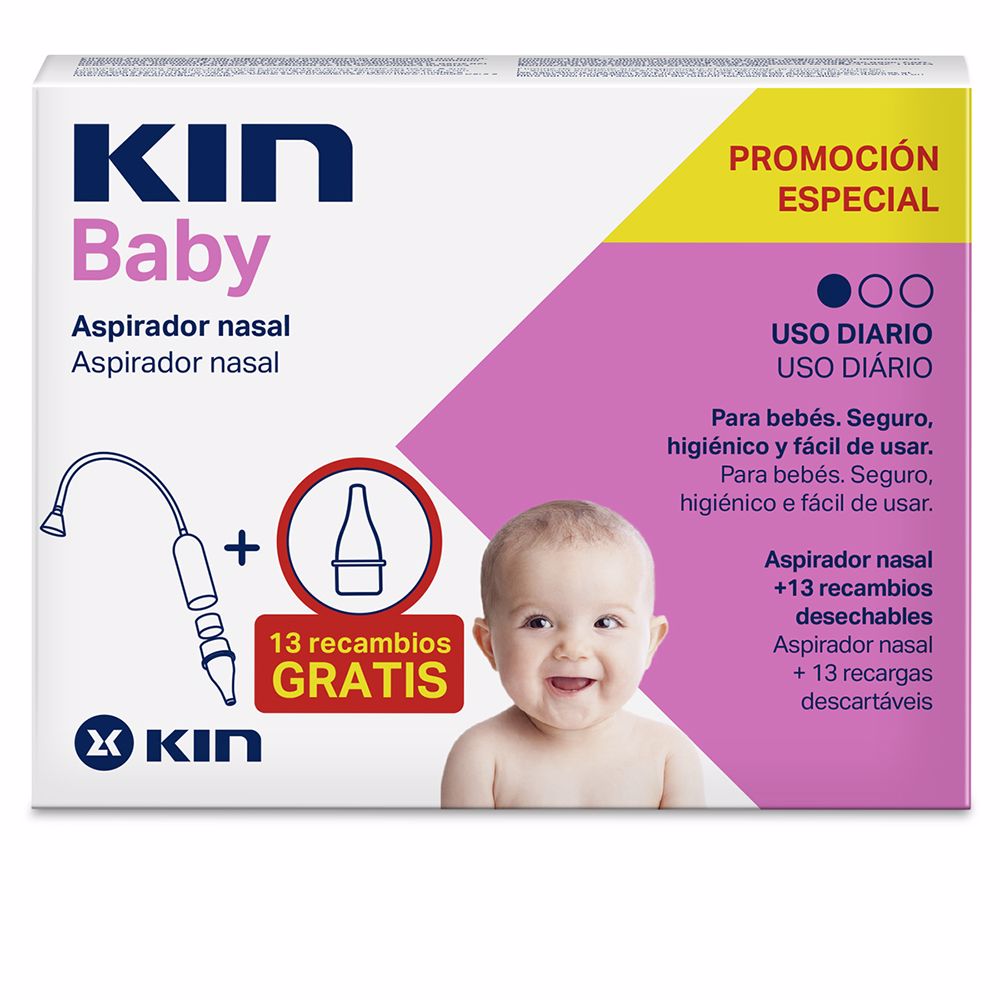 Kin Baby Nasal Aspirator with 13 Disposable Refills