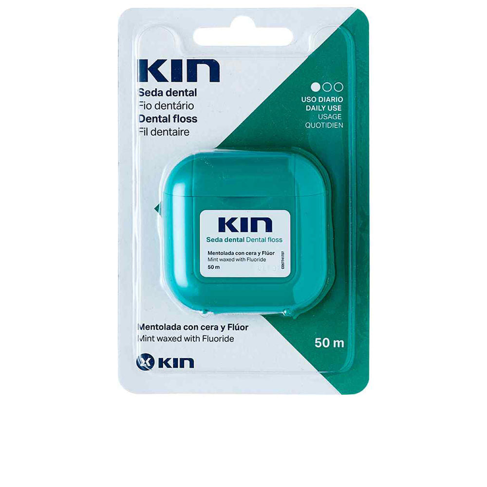 Kin Dental Floss With Menthol Wax 50m