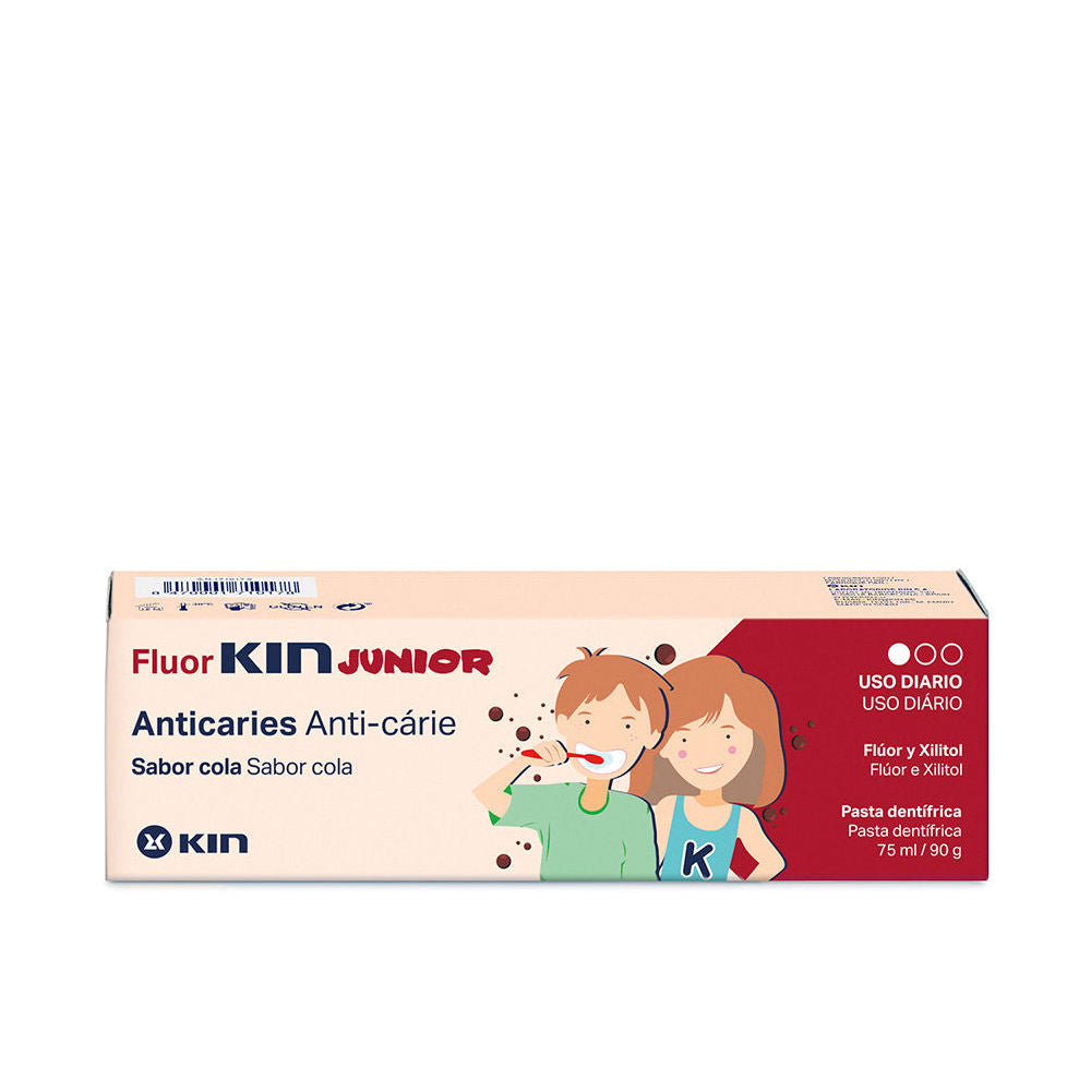 Pasta de dientes Kin Fluorkin Junior sabor a cola 75 ml