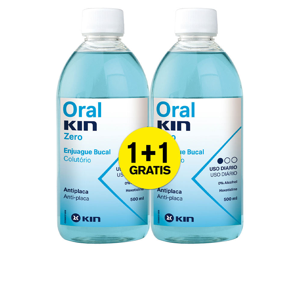 Set de enjuague bucal Kin Oralkin Zero 2x500 ml