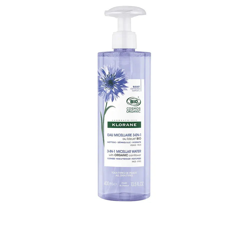 Klorane Flor de Ciano Água Micelar Desmaquilhante 400ml