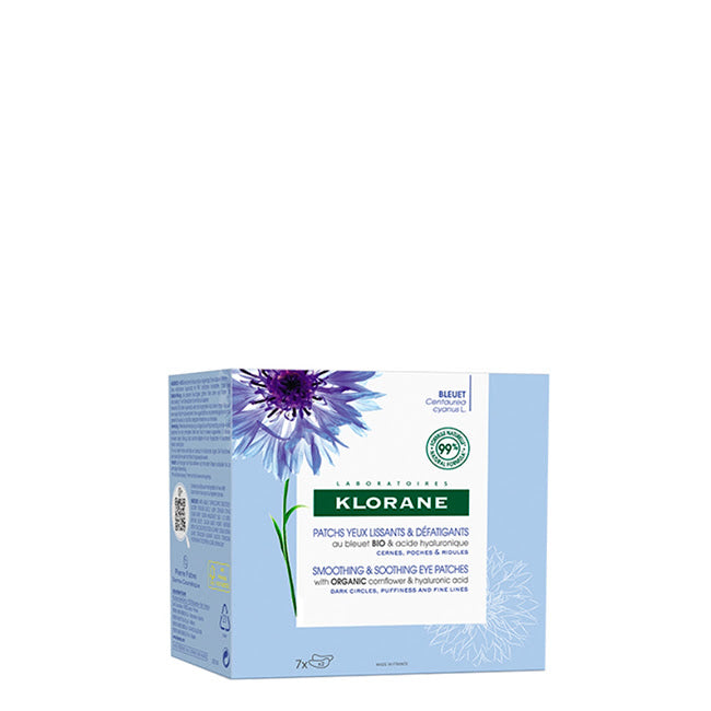 Klorane Flor de Ciano Patches de Olhos Alisantes e Suavizantes 7 pares