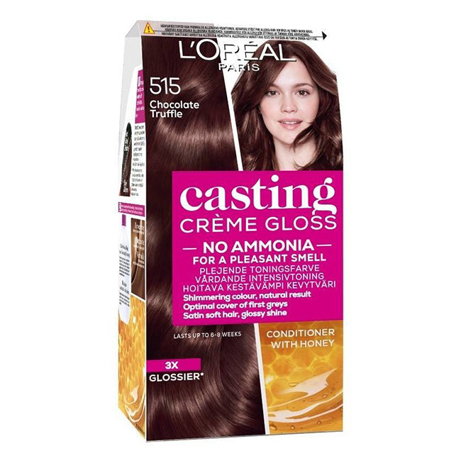 L'Oréal Casting Crème Gloss Coloração Cor 515 Castanho Chocolate 180ml
