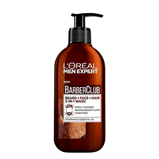 L'Oréal Men Expert Barber Club Shampoo Barba + Cabelo + Rosto 200ml