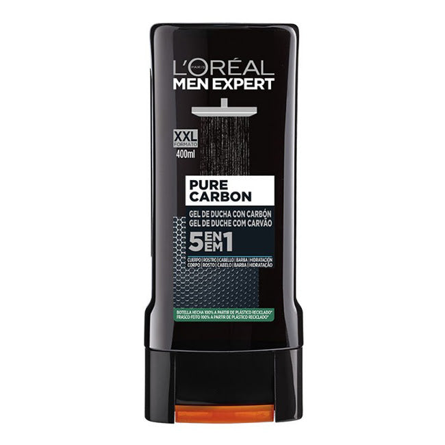 L'Oréal Men Expert Pure Carbon Gel de Duche com Carvão 5-em-1 400ml
