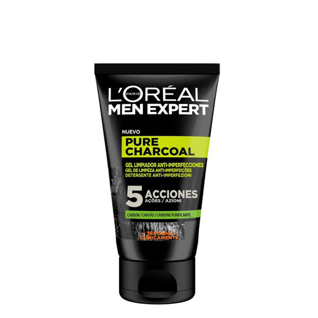 L'Oréal Men Expert Pure Charcoal Gel de Limpeza Anti-Imperfeições 100ml