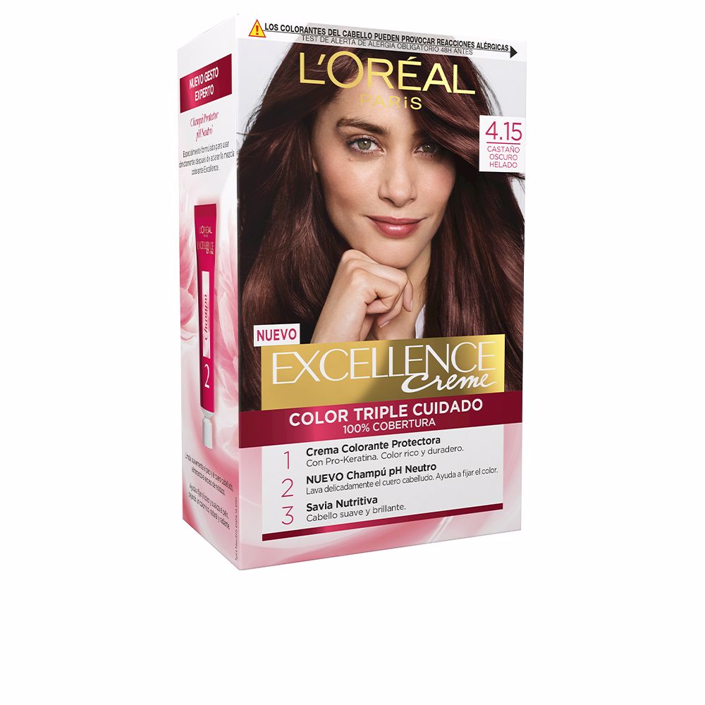 L'Oréal Paris Excellence Creme Coloração 4.15 Castanho Gelado