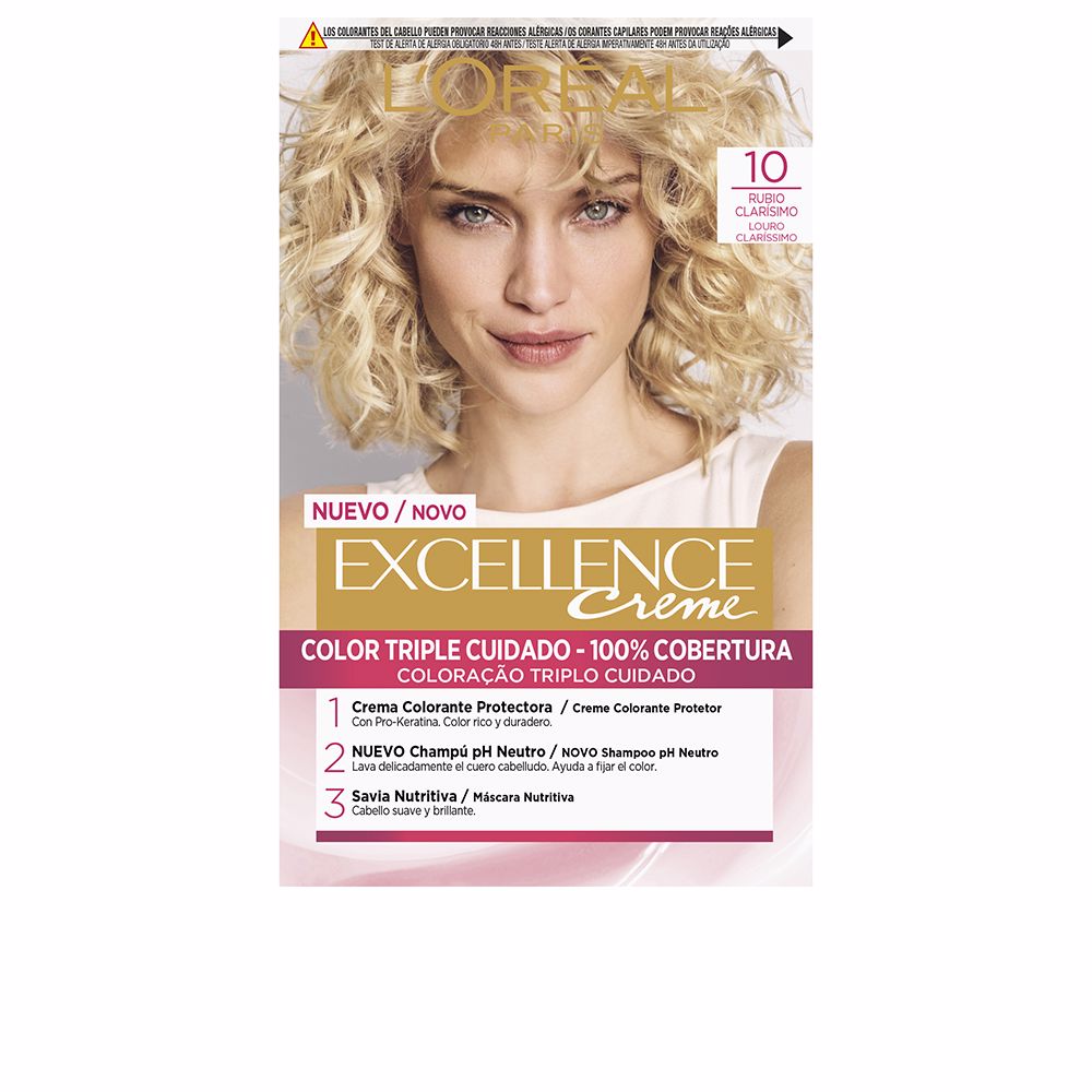 L'Oréal Paris Excellence Crème 10 Loiro Muito Claro 192ml