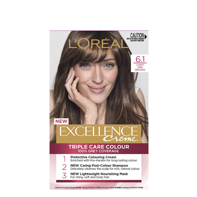L'Oréal Paris Excellence Creme Coloração 6.1 Loiro Escuro Cendré