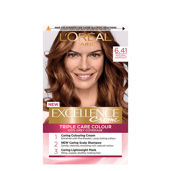 L'Oréal Paris Excellence Creme Coloração 6.41 Avelã