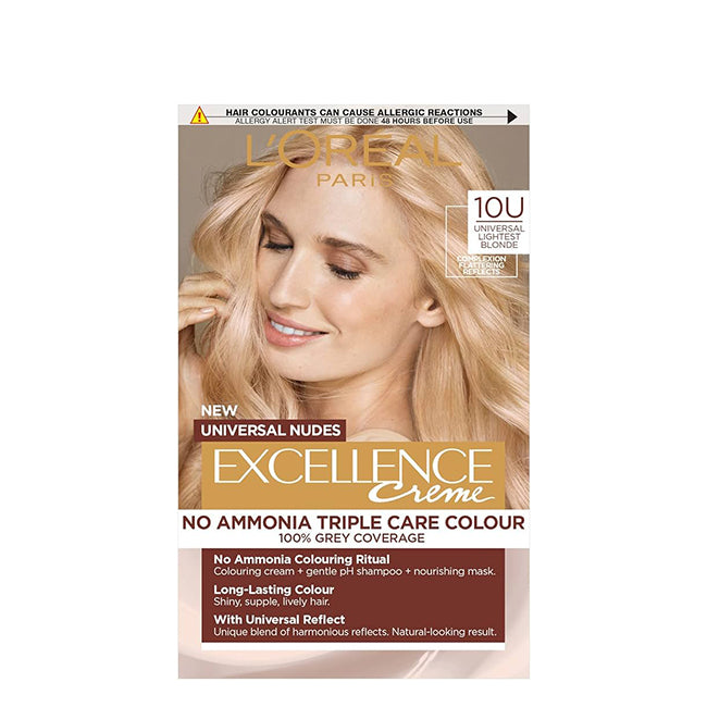 L'Oréal Paris Excellence Universal Nudes Crème 10U Loiro Muito Muito Claro
