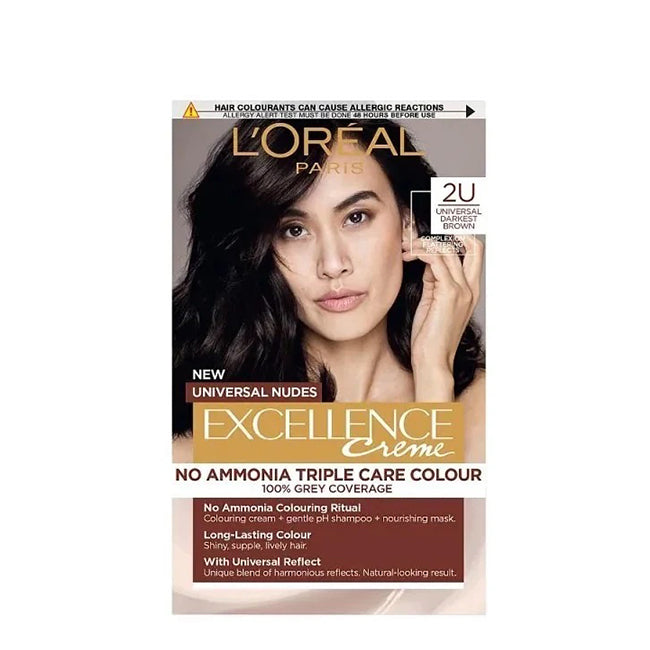 L'Oréal Paris Excellence Universal Nudes Crème 2U Castanho Muito Escuro