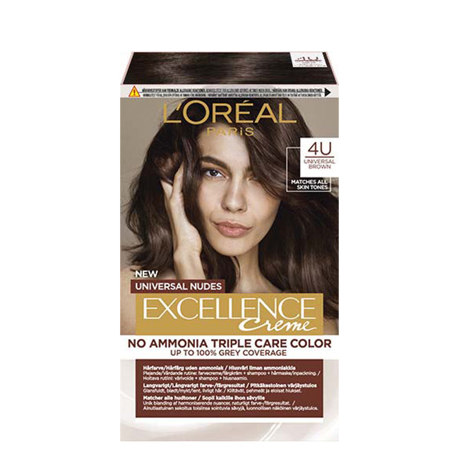 L'Oréal Paris Excellence Universal Nudes Creme 4U Castanho