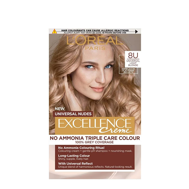 L'Oréal Paris Excellence Universal Nudes Creme 8U Loiro Claro