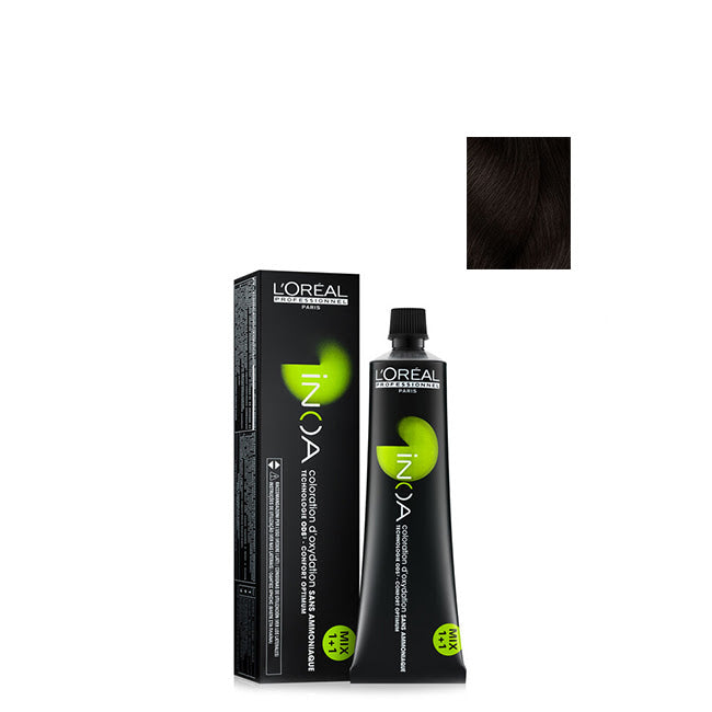 L'Oréal Professionnel INOA Coloração Permanente Sem Amoníaco Cor 4.35 60g