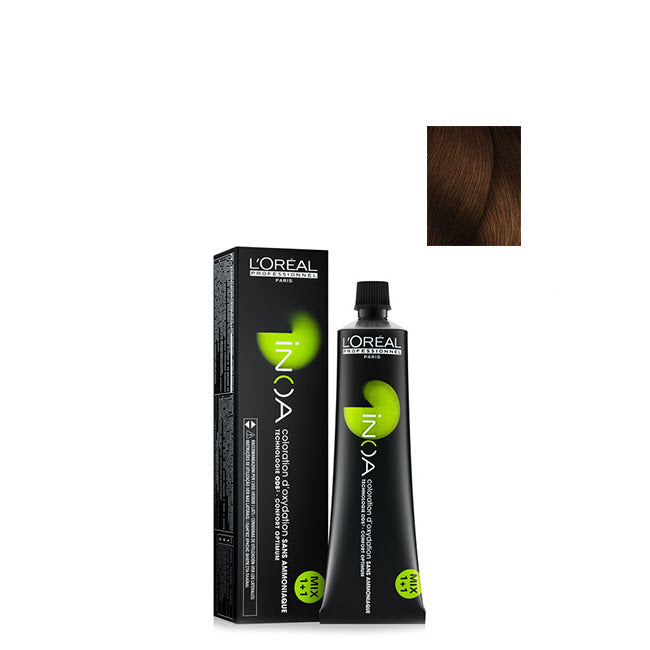 L'Oréal Professionnel INOA Coloração Permanente Sem Amoníaco Cor 6.34 60g