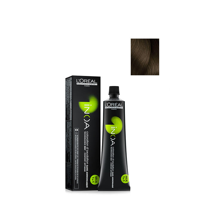 L'Oréal Professionnel INOA Coloração Permanente Sem Amoníaco Cor 7.13 60g